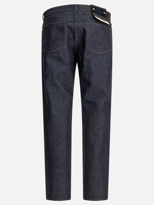 Straight-leg jeans Solid colour  Blue - Stone Island Men | PLP | VIETTI Online Store | 2
