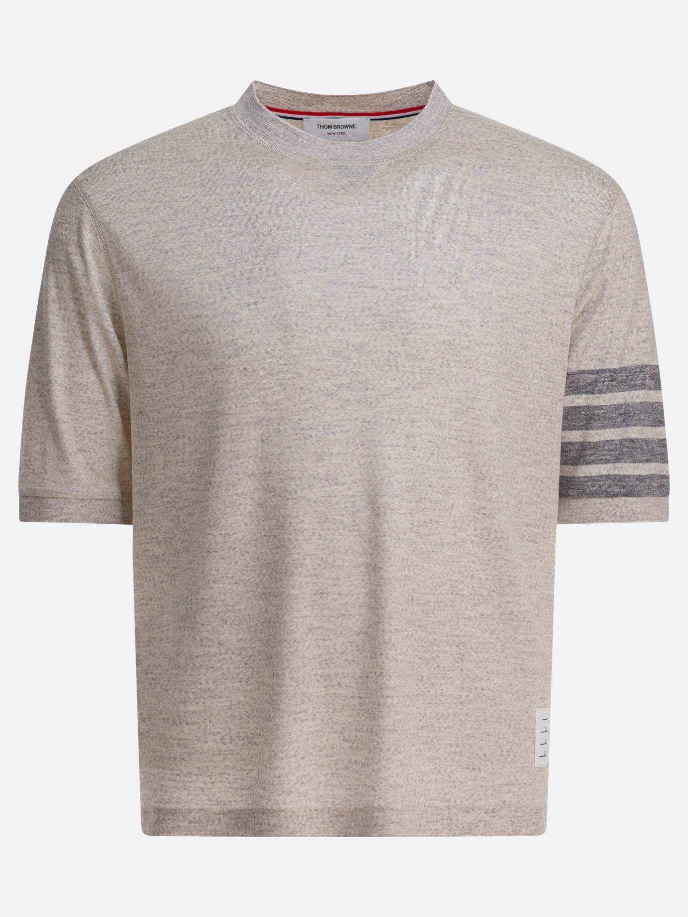 T-shirt girocollo Solid colour  Grigio - Thom Browne Uomo | PDP | VIETTI Online Store | Zoom-Modal
