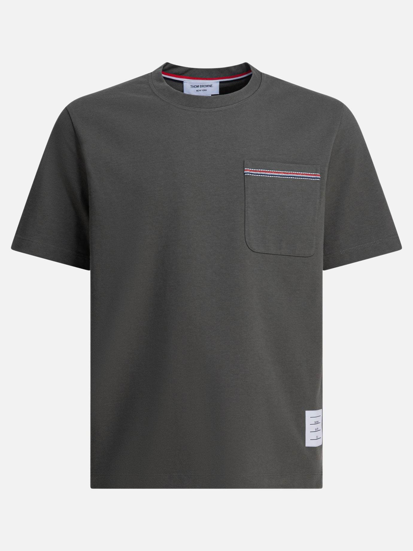 T-shirt girocollo Solid colour  Verde - Thom Browne Uomo | PDP | VIETTI Online Store | Zoom-Modal
