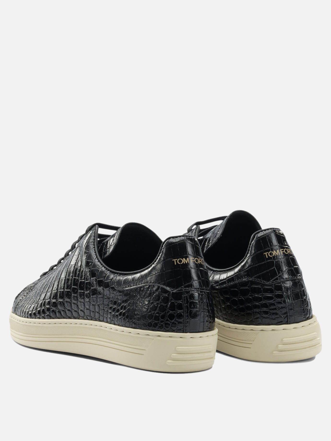 Low top sneakers 95% calf leather 5% brass - 100% rubber  Black - Tom Ford Men | PDP | VIETTI Online Store | thumbnail_4