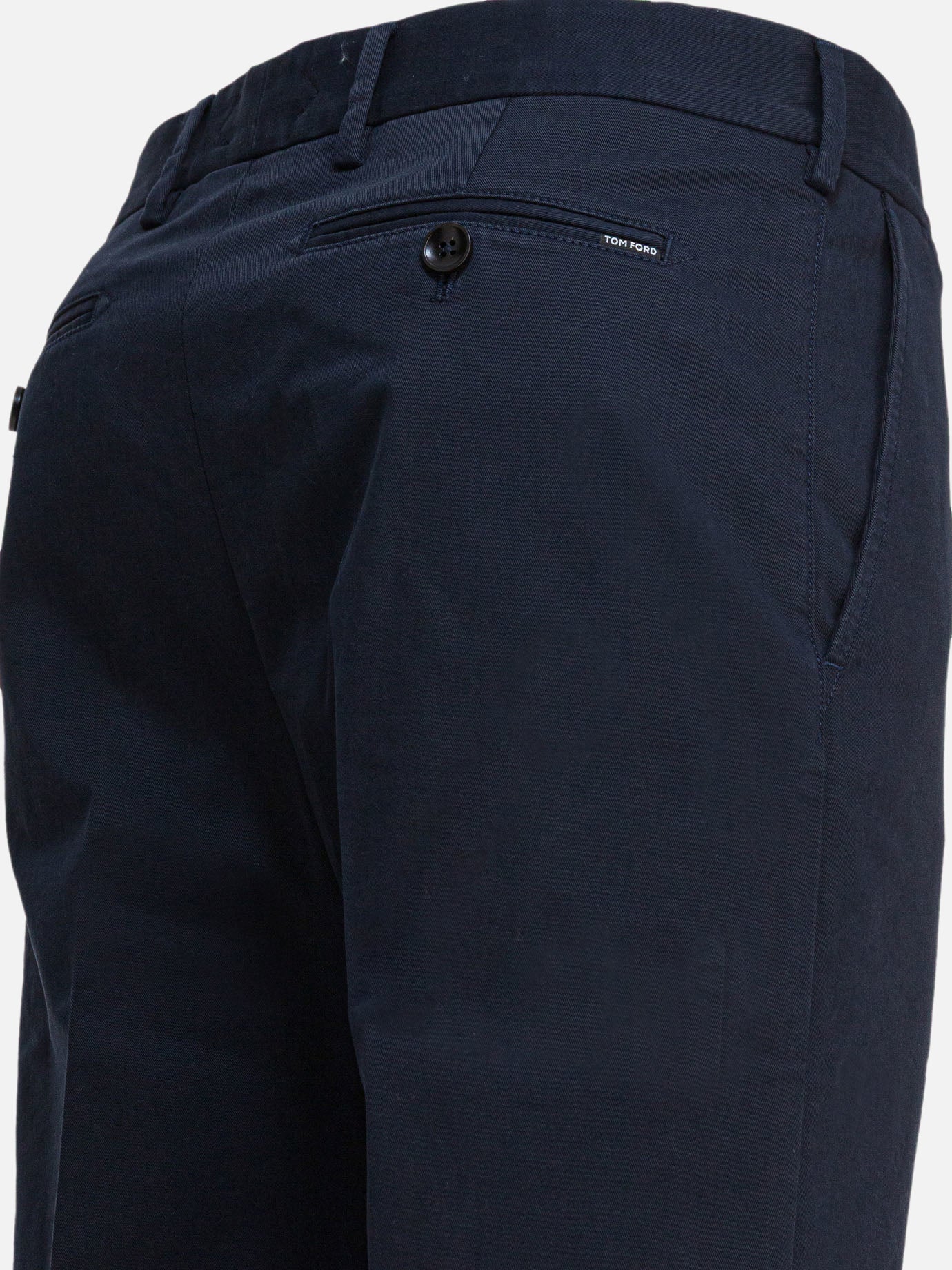 Tom Ford Pantaloni chino in twill di cotone 21996934_31 Blue thumbnail_4