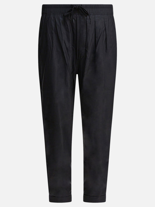 Tom Ford Pantaloni in twill di cotone e seta 23250670_32 Black 1
