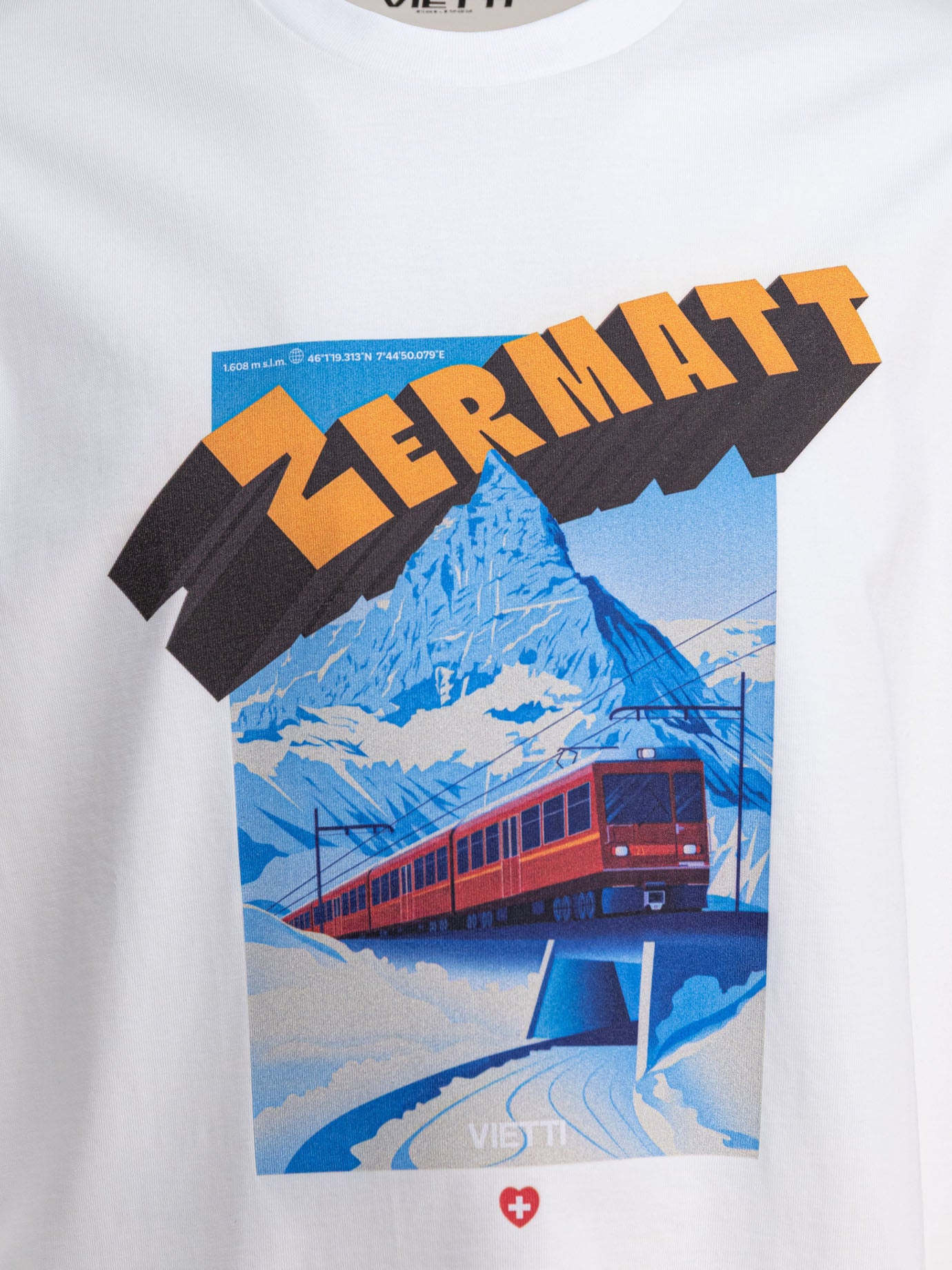 T-shirt girocollo Print  Bianco - VIETTI Merchandise Uomo | PDP | VIETTI Online Store | Zoom-Modal_3
