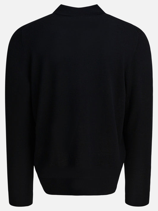Polo con bottoni Solid colour  Nero - Vince Uomo | VIETTI Online Store | 2
