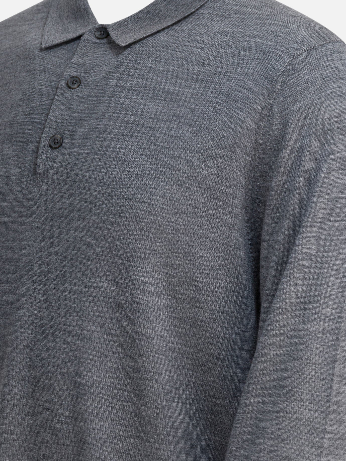 Polo con bottoni Solid colour  Grigio - Vince Uomo | PDP | VIETTI Online Store | Zoom-Modal_4
