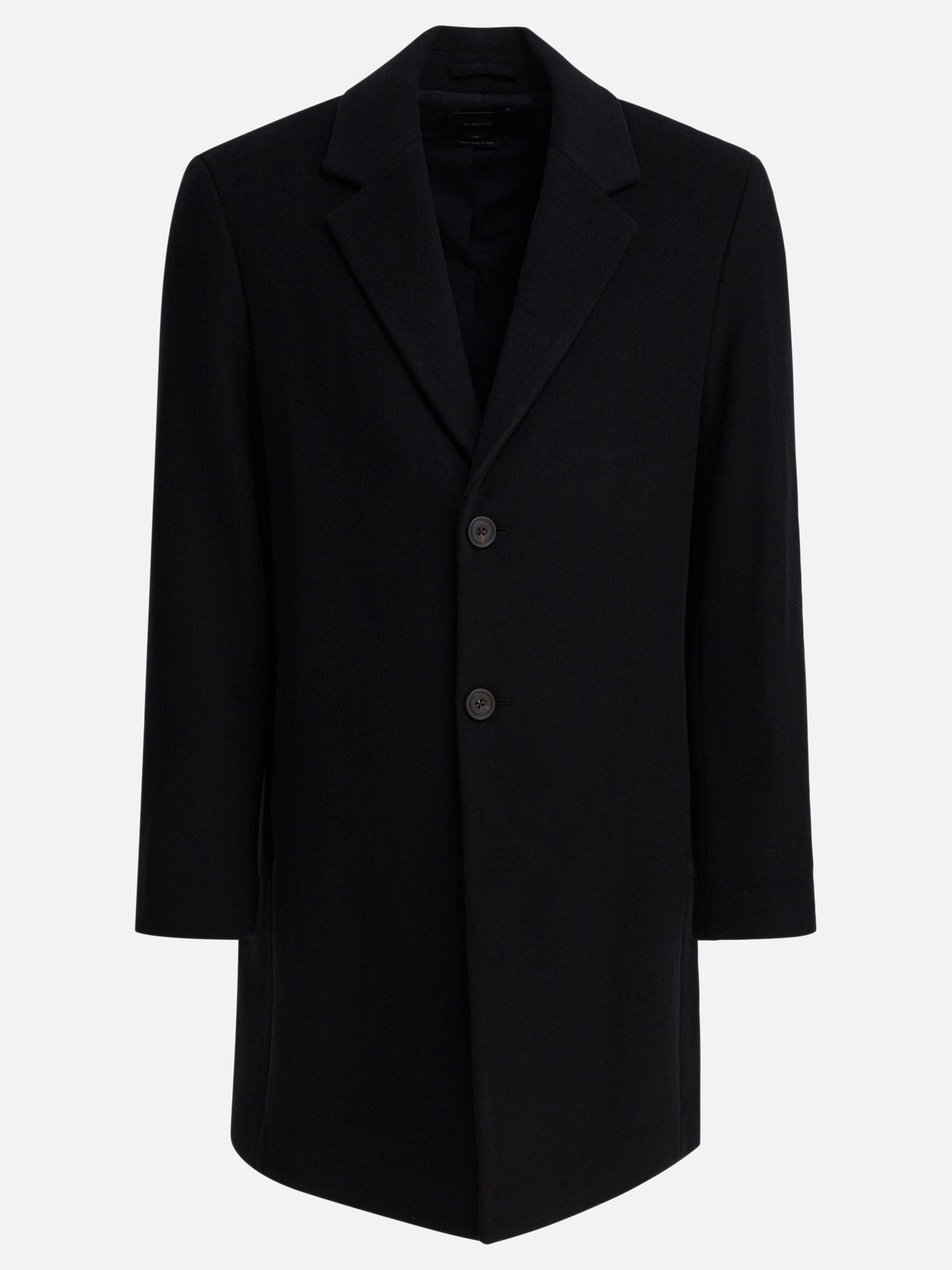 Cappotti lunghi Solid colour  Nero - Vince Uomo | PDP | VIETTI Online Store | Zoom-Modal
