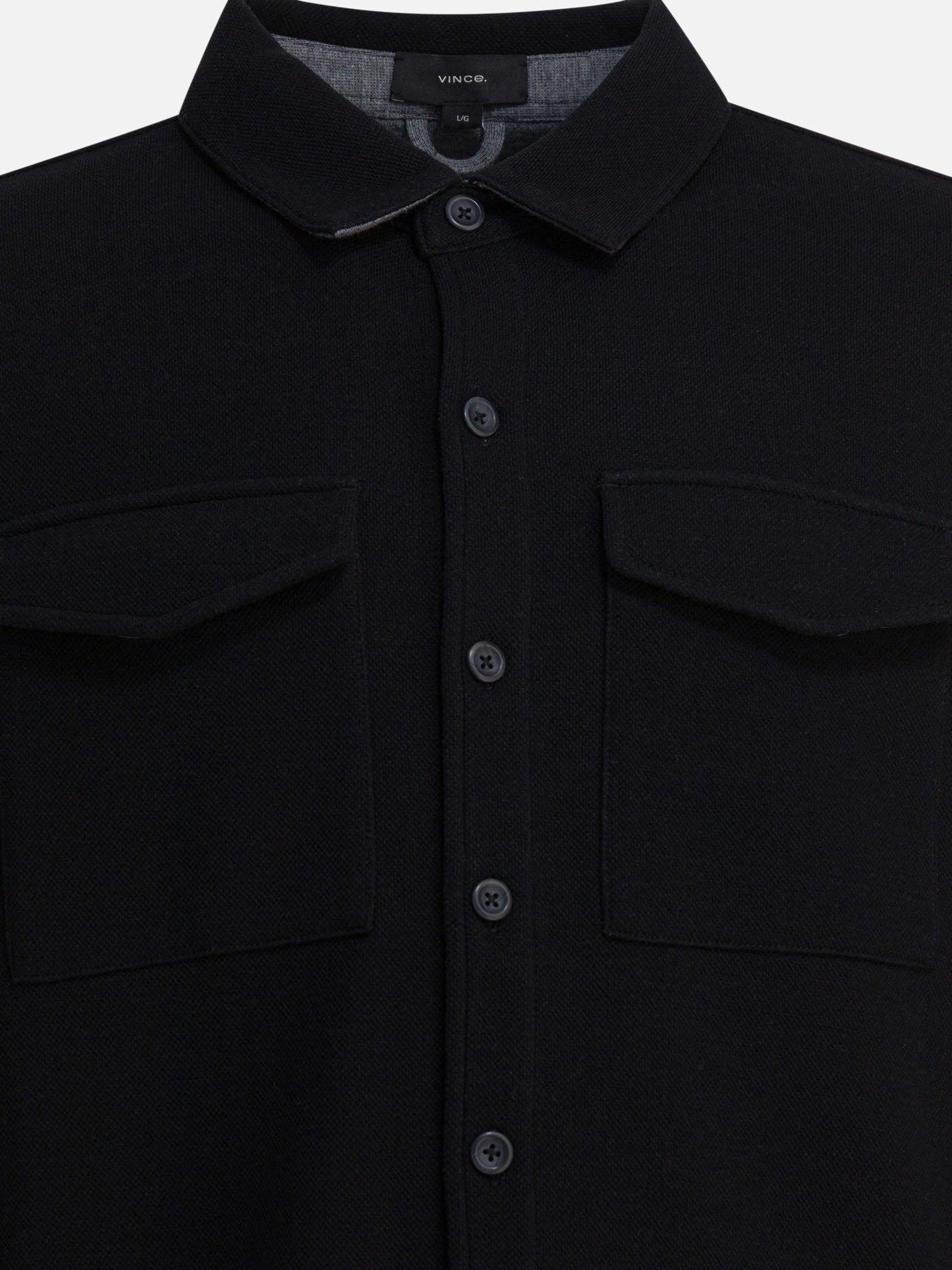 Giacche overshirt Solid colour  Grigio - Vince Uomo | PDP | VIETTI Online Store | Zoom-Modal_3
