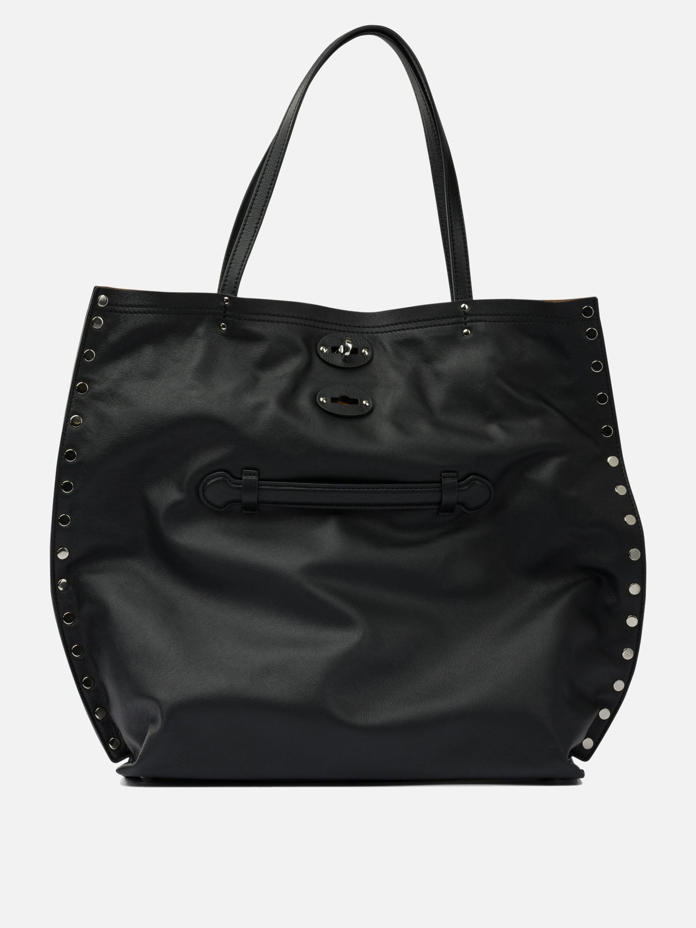 Medium bags Solid colour  Black - Zanellato Women | PDP | VIETTI Online Store | Zoom-Modal
