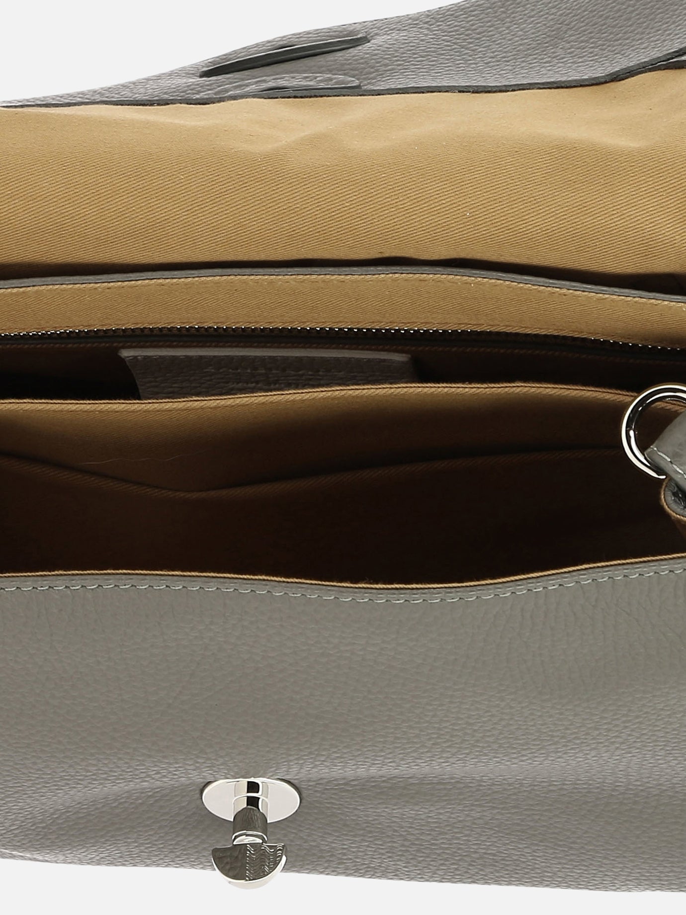 Medium bags 100% cow leather  Grey - Zanellato Women | PDP | VIETTI Online Store | thumbnail_5