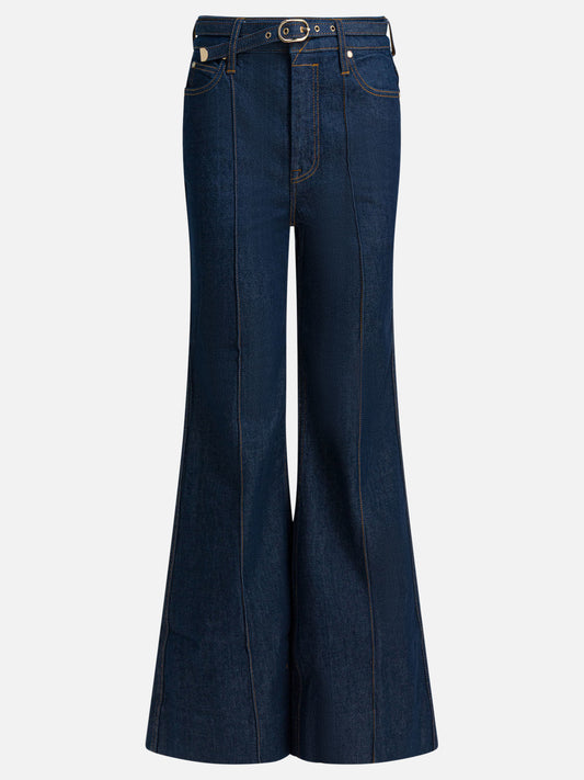 Wide-leg jeans Denim  Blue - Zimmermann Women | VIETTI Online Store 
